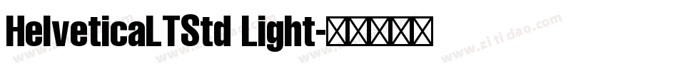 HelveticaLTStd Light字体转换